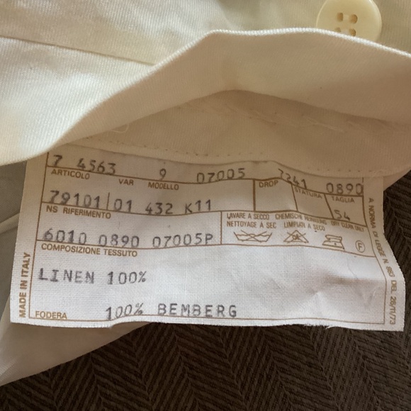 Vintage Italian made 100% linen suit - Picture 16 of 16